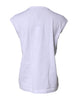 Dolce & Gabbana White Cotton Sleeveless Round Neck Tank Top