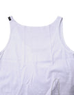 Dolce & Gabbana White Cotton Sleeveless Round Neck Tank Top