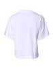 Dolce & Gabbana White Printed Round Neck Top Cotton T-shirt