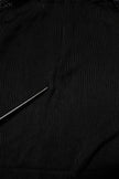 Dolce & Gabbana Black Knit Long Sleeves Turtleneck Slim Top