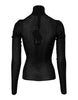Dolce & Gabbana Black Knit Long Sleeves Turtleneck Slim Top