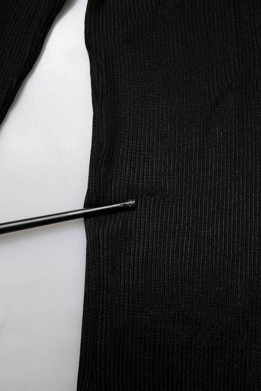 Dolce & Gabbana Black Knit Long Sleeves Turtleneck Slim Top