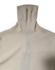 Dolce & Gabbana Cream Long Sleeves Turtleneck Slim Sweater