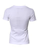 Dolce & Gabbana White Floral Print Cotton Crew Neck T-shirt