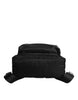 Dolce & Gabbana Black Nylon DG Crown Embellished Backpack VULCANO Bag