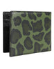 Dolce & Gabbana Black Green Leather DG Plaque Bifold Card Holder Wallet