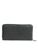 Dolce & Gabbana Green Ostrich Logo Plaque Zip Around Continental Wallet
