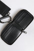 Dolce & Gabbana Black Leather Lanyard Zip Around Card Holder Wallet