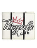Dolce & Gabbana White Leather DG Crown Royals Bifold Card Holder Wallet