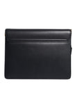 Dolce & Gabbana Black Leather Logo Gold Crossbody Purse Bag