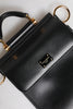 Dolce & Gabbana Black Calfskin Leather Logo Plaque Mini Bag