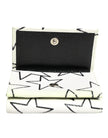 Dolce & Gabbana White Leather Trifold DG Star Print Card Holder Wallet