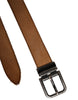 Dolce & Gabbana Brown Leather Silver Tone Metal Buckle Belt