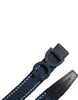 Dolce & Gabbana Blue White Cotton DG Logo Metal Buckle Belt