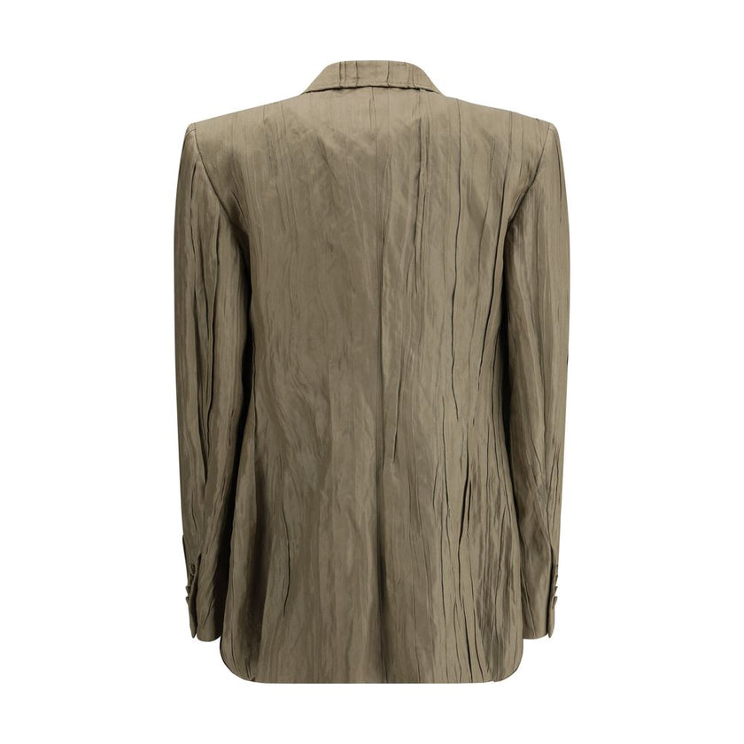 Gabriela Hearst Ruched silk Mairi Blazer