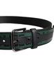 Dolce & Gabbana Green Black Classic Metal Logo Buckle Belt