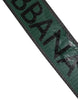 Dolce & Gabbana Green Black Classic Metal Logo Buckle Belt
