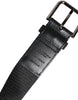 Dolce & Gabbana Black Blue Polyester Printed Metal Buckle Belt