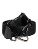 Dolce & Gabbana Black Solid Polyester Bag Handle Shoulder Strap