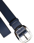 Dolce & Gabbana Blue Calf Leather Classic Metal Buckle Belt