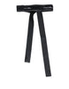 Dolce & Gabbana Black Waist Ribbon Wide Bow Logo Belt