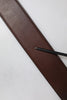 Dolce & Gabbana Brown Logo Engraved Metal Waist Buckle Belt