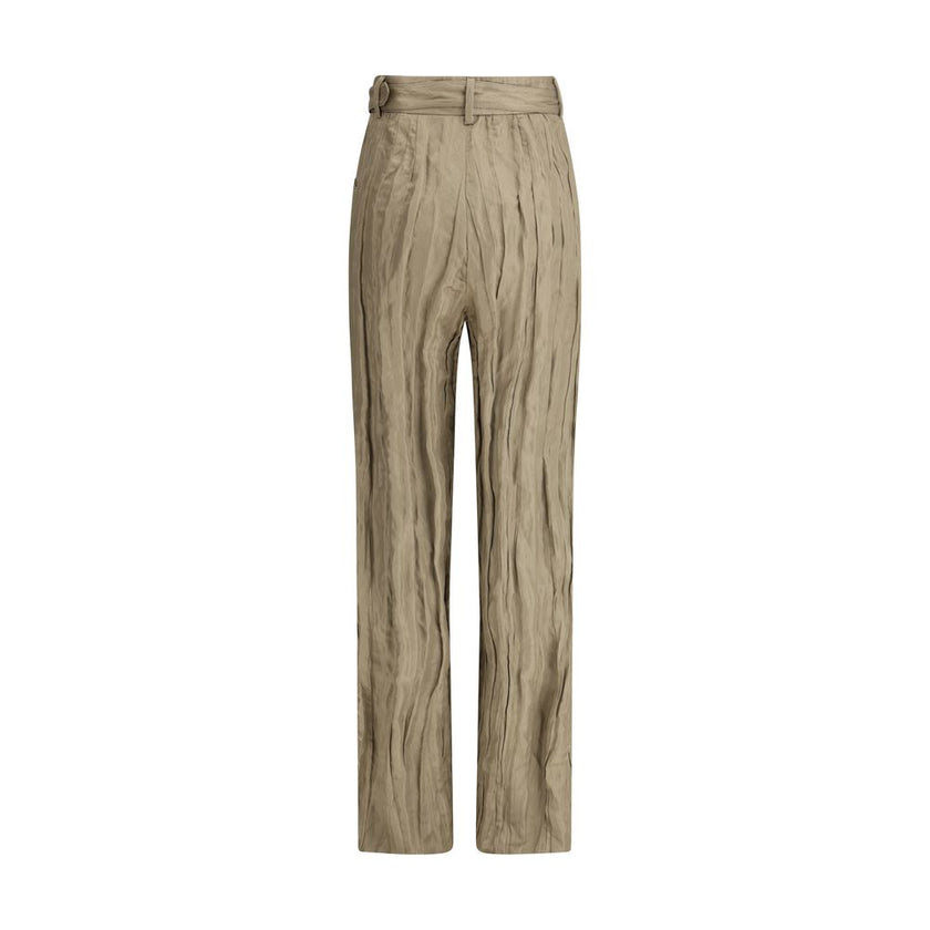 Gabriela Hearst Ruched silk Norman Pants