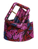 Dolce & Gabbana Multicolor Floral Jacquard Lurex Wide Waist Buckle Belt