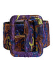 Dolce & Gabbana Multicolor Floral Jacquard Lurex Wide Waist Buckle Belt