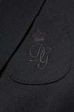 Dolce & Gabbana Black Wool Slim Fit Coat Blazer Jacket Suit