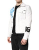 Dolce & Gabbana White Graffiti Cotton Stretch Denim Jacket