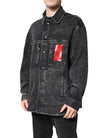 Dolce & Gabbana Black Logo Cotton Stretch Denim Jacket