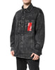 Dolce & Gabbana Black Logo Cotton Stretch Denim Jacket