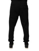 Dolce & Gabbana Black Cotton Mid Waist Jogger Sweatpants Pants