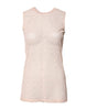 Dolce & Gabbana Beige Nylon Logo Monogram Sleeveless Tank Top