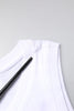 Dolce & Gabbana White Cotton Sleeveless Crew Neck T-shirt