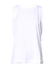 Dolce & Gabbana White Cotton Sleeveless Crew Neck T-shirt