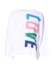 Love Moschino White Graphic Print Cotton Long Sleeves T-shirt