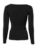 Dolce & Gabbana Black Viscose Long Sleeves Pullover Top