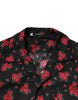 Dolce & Gabbana Black Floral Print Cotton Men Pajama Set Sleepwear