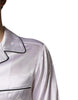 Dolce & Gabbana White Satin Silk Men Pajama Set Sleepwear
