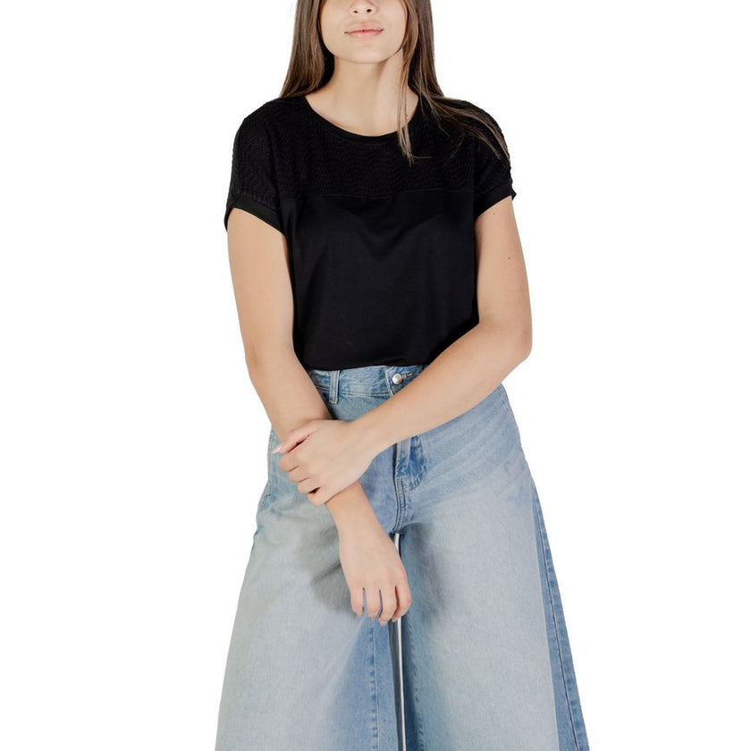 Street One Black Viscose Tops & T-Shirt