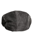 Dolce & Gabbana Gray Cotton Newsboy Capello Cabbie Hat