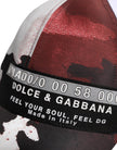 Dolce & Gabbana White Camouflage Print 6 Panels Baseball Cap