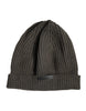 Dolce & Gabbana Green Wool DG Plaque Knitted Winter Beanie Hat