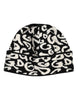 Dolce & Gabbana Black White Wool Knitted Winter Beanie Hat