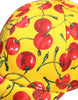 Dolce & Gabbana Yellow Cotton Printed 6 Panels Baseball Cap