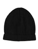 Dolce & Gabbana Black Cashmere Knitted Winter Beanie Hat