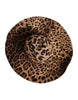 Dolce & Gabbana Brown Leopard Viscose Women Bucket Hat