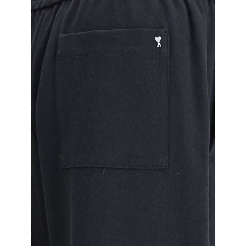 Ami Paris Cotton wide-leg Pants